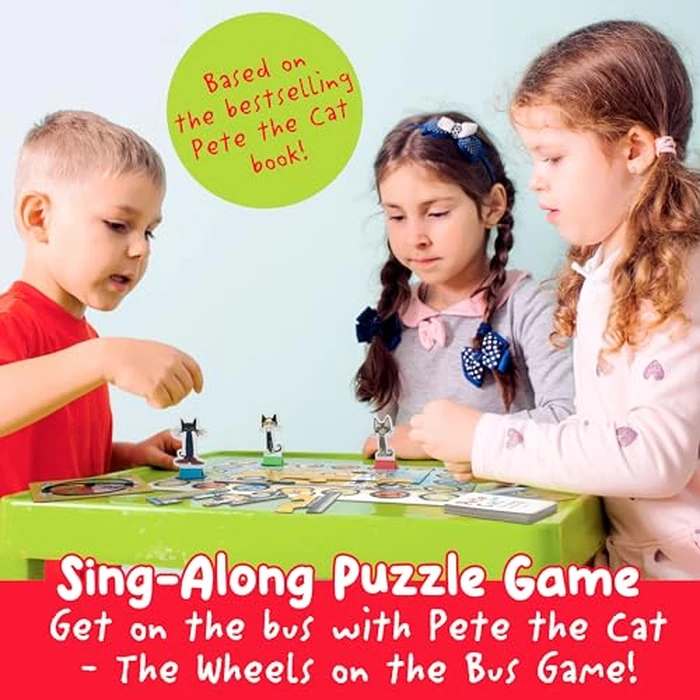Briarpatch | Pete The Cat Wheels on The Bus Game, Fans of Pete The Cat Books, Ages 3+ by Briarpatch - Image 3