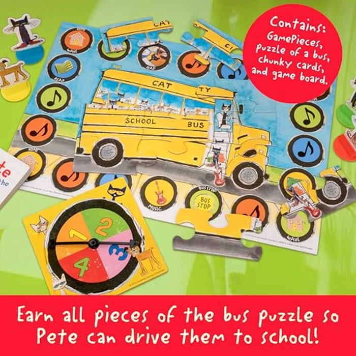 Briarpatch | Pete The Cat Wheels on The Bus Game, Fans of Pete The Cat Books, Ages 3+ by Briarpatch - Image 5
