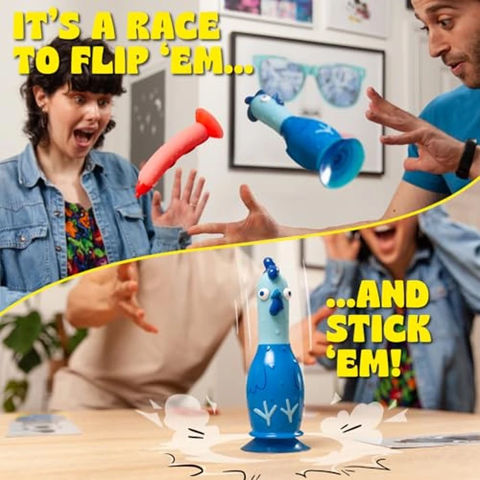 Big Potato Chicken vs Hotdog: Hilarious Party Game | Flippin' Fun for the Kids, Teens and Adults | Like Bottle Flipping But Better | Bonus Content Included by Big Potato - Image 4