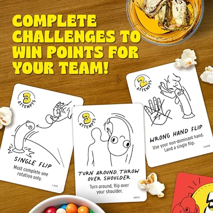 Big Potato Chicken vs Hotdog: Hilarious Party Game | Flippin' Fun for the Kids, Teens and Adults | Like Bottle Flipping But Better | Bonus Content Included by Big Potato - Image 5