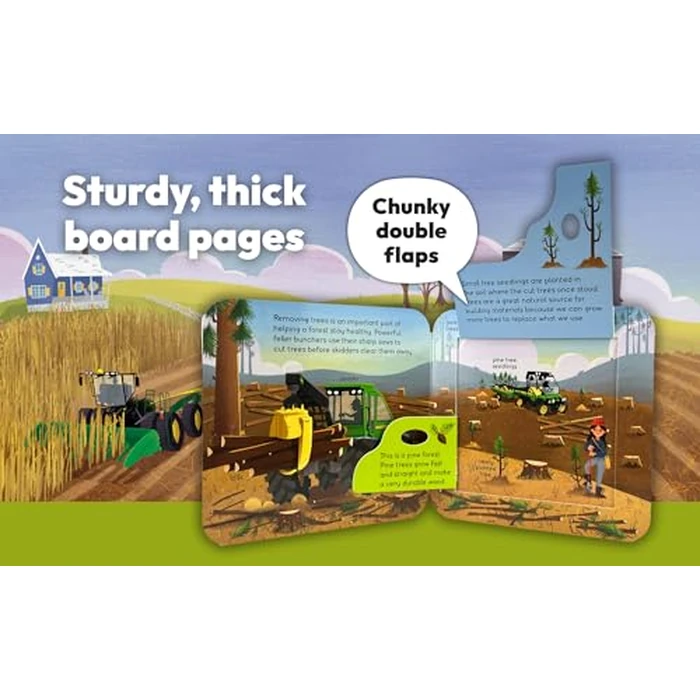 John Deere Kids Peek-a-Flap Dirt - Lift-a-Flap Board Book for Little Farmers and Tractor Lovers (John Deere Peek-a-Flap Board Book) by Cottage Door Press - Image 2
