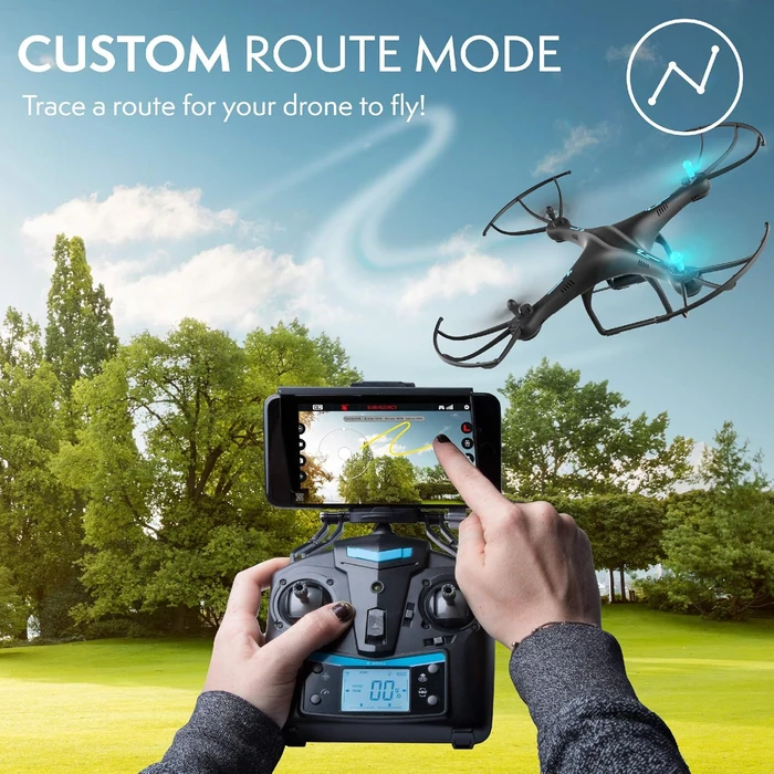 Force1 U45W FPV Drone with Camera - Black by Force1 - Image 2