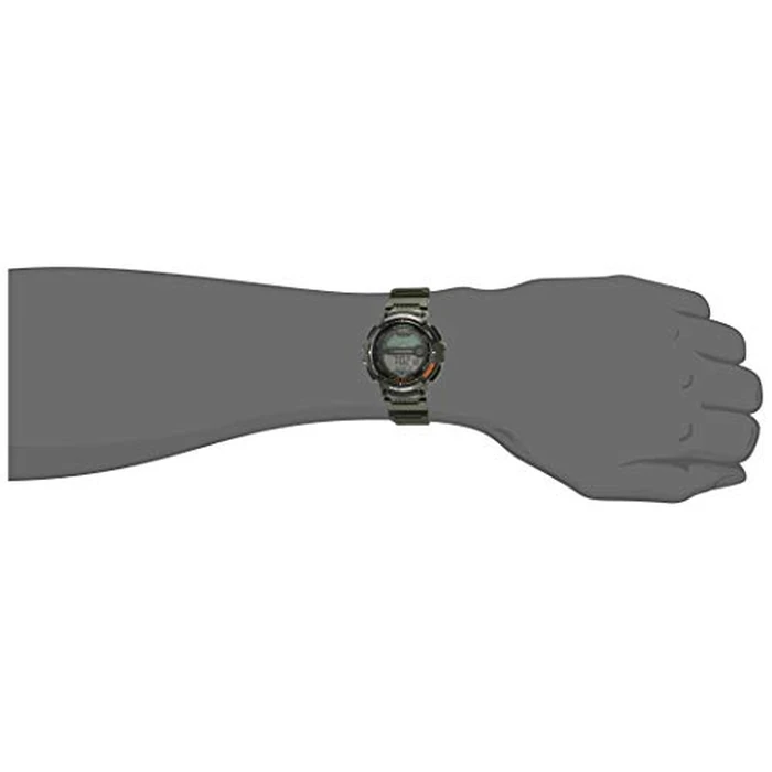 Casio Men's Fishing Timer Quartz Watch with Resin Strap, Green, 24.1 (Model: WS-1200H-3AVCF), Adult by Casio - Image 2