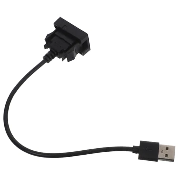 MUCKLILY Car USB Port Extension Cable Adapter Male to Female Flush Mount USB Socket Compatible with Toyota Vios Corolla Levin 10.23X1.29X0.86In by MUCKLILY - Image 1
