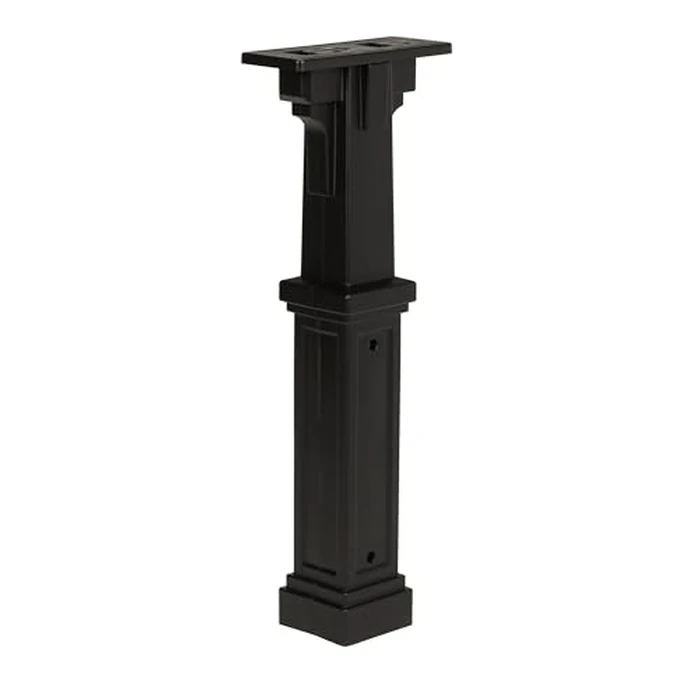 Architectural Mailboxes Grand Haven Plastic Mailbox Post, Compatibility Code A, B, C, D, GHP00BAM, Black by ARCHITECTURAL MAILBOXES - Used - Very Good condition - US$43.89
