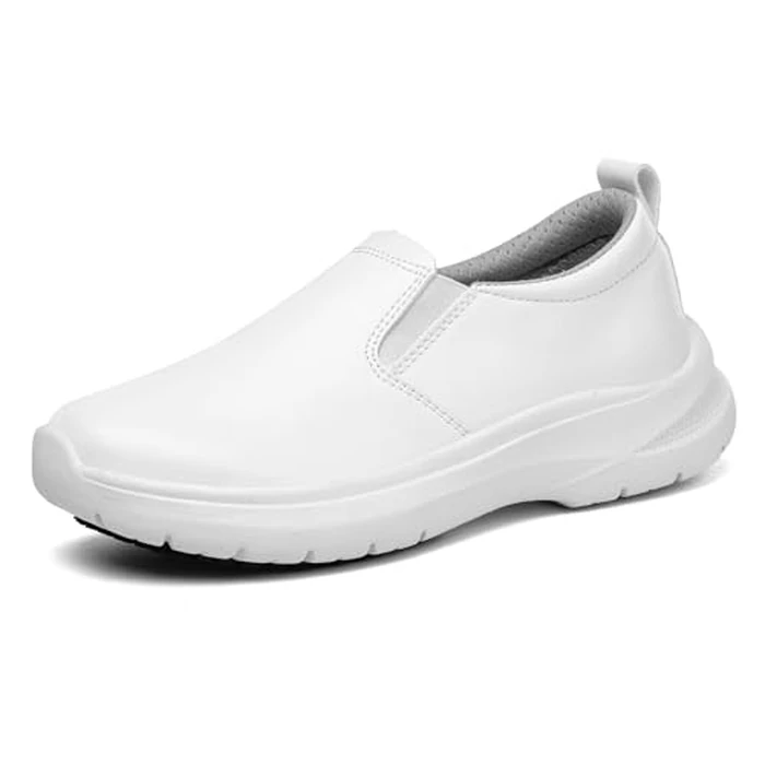 V-Janiffy Non Slip Shoes for Women Food Service -Slip On, Lightweight,Comfortable,Nurse Shoe and Crew Work. White by V-Janiffy - Used - Acceptable condition
