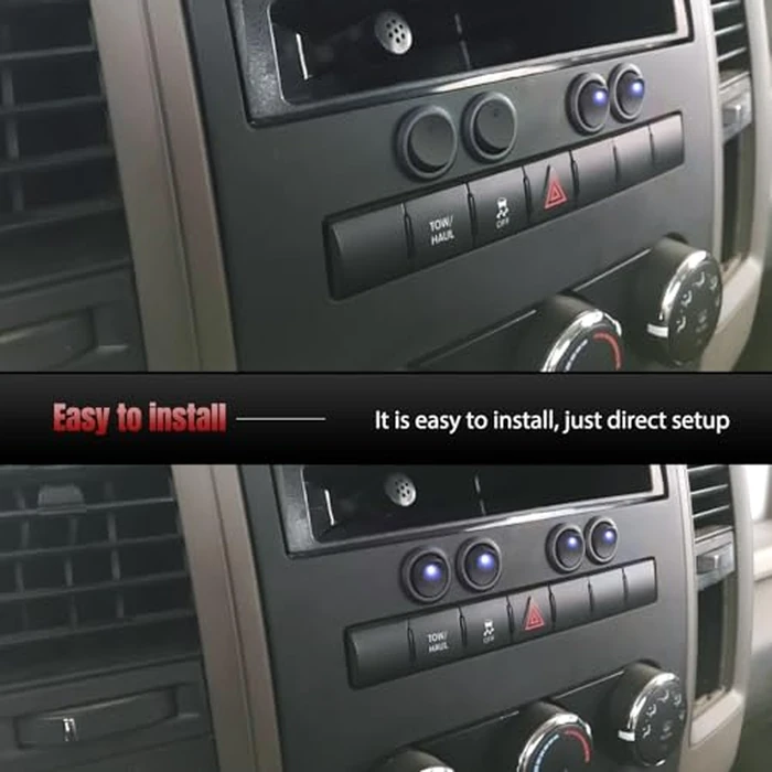 Nilight 8PCS 12V 20A Round Blue Toggle LED Rocker Switch On-Off Control SPST 3Pins for 12V Car Truck Boat Marine Off-Road Vehicle with 24PCS Wires by Nilight - Image 5