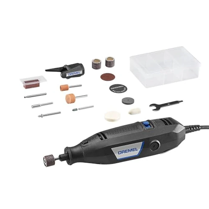 Dremel 3100-1/15 Variable Speed Rotary Tool Kit- 1 Attachment and 15 Accessories, Ideal for a Variety of Crafting and DIY Projects- Cutting, Sanding, Grinding, Polishing, Drilling, and Engraving by Dremel - Used - Like New condition