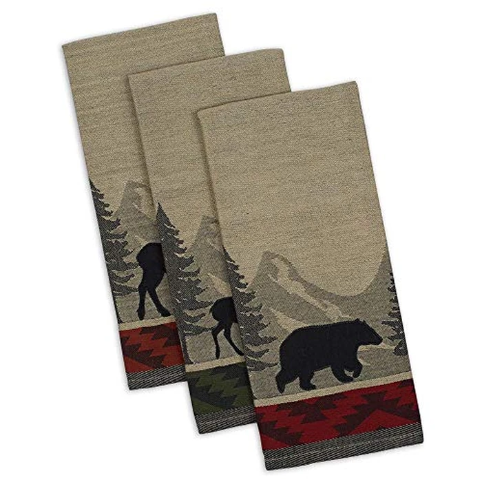 DII Woodlands Collection Dishtowel Set, 18x28, in The Woods, 3 Piece by DII - Image 3