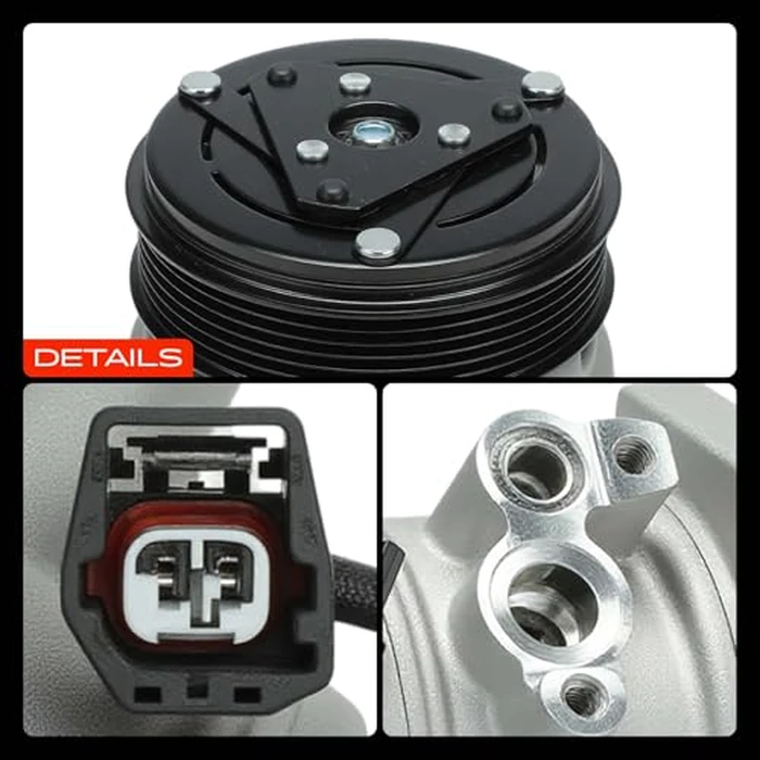 A-Premium A/C Compressor with Clutch Compatible with Chevrolet Traverse 2009-2012, GMC Acadia 2007-2012, Buick Enclave 2008-2012, Saturn Outlook 2007-2010 by A-Premium - Image 9