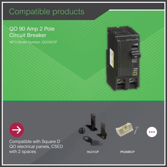 Square D by Schneider Electric Square D - QO290CP QO 90-Amp Two-Pole Circuit Breaker by Schneider Electric - Image 4