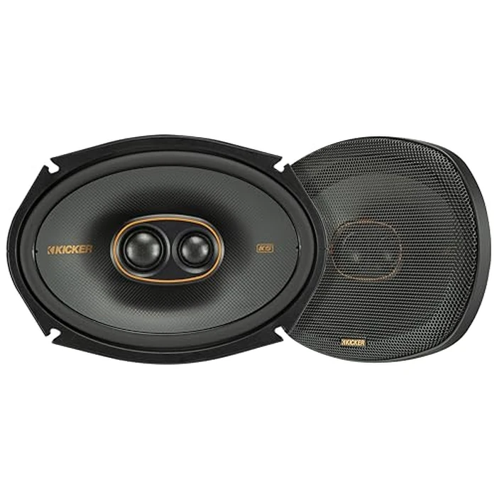KICKER 51KSC69304 Coaxial Speaker System, 3-Way Design, One (1) Pair, 6" x 9" (160mm x 230mm) Polypropylene Woofer/Mid, 1" (25mm) Silk-Dome Midrange, 3/4" (20mm) Silk-Dome Tweeter, 150 Watts RMS by KICKER - Used - Like New condition - US$150.23