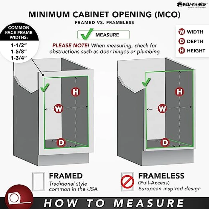 Base Cabinet Pullout Single Wire Basket Sink & Base Accessories-5WB1-0918-CR - 8-3/8"W x 18"D x 7"H - Chrome by Rev-A-Shelf - Image 6
