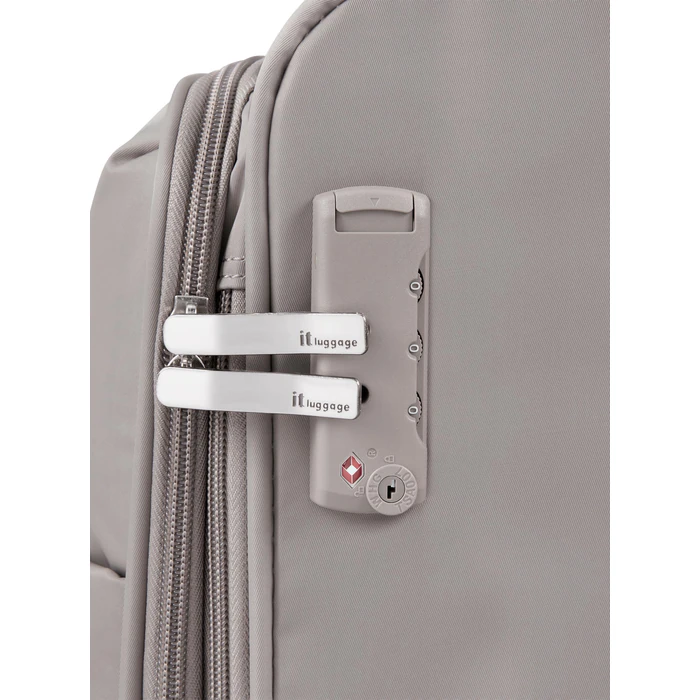 It Luggage Lustrous Luxe 28" Softside Checked 8 Wheel Spinner, Moon Rock, Medium, Lustrous Luxe 28" Softside Checked 8 Wheel Spinner by IT Luggage - Image 3