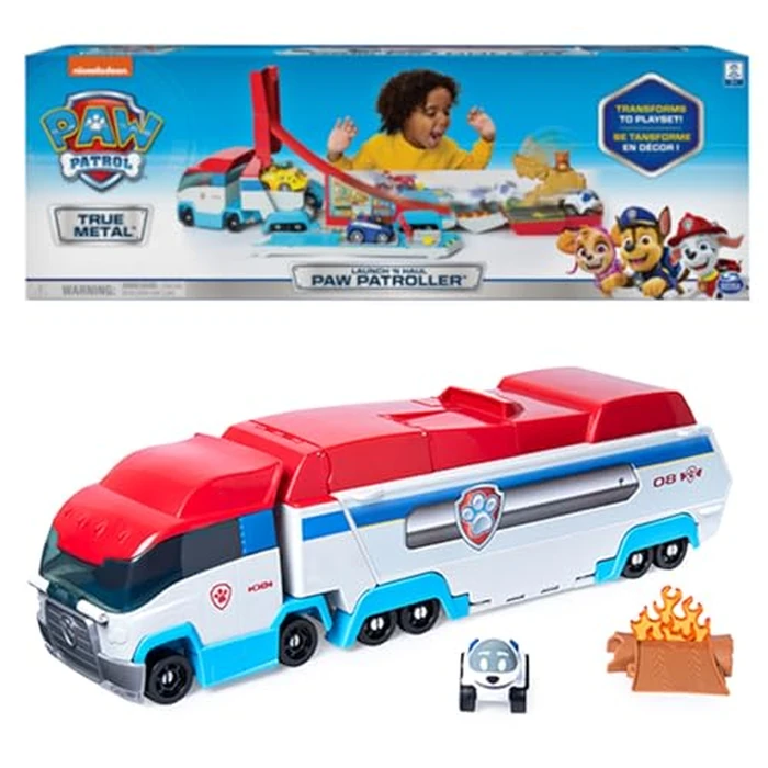 PAW Patrol, Launch’N Haul PAW Patroller, Transforming 2-in-1 Track Set for True Metal Die-Cast Vehicles, Kids Toys for Boys & Girls Ages 3 and Up by Paw Patrol - Used - Very Good condition - US$41.14