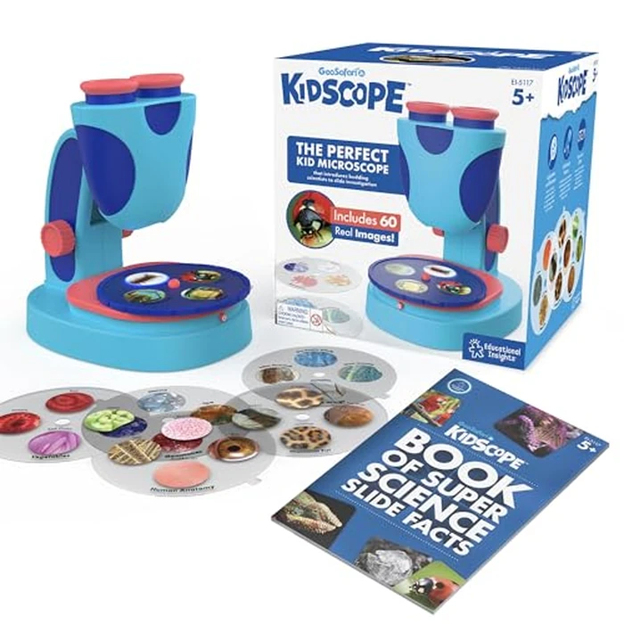 Educational Insights GeoSafari Jr. Kidscope, Kids Microscope, STEM Toy, Easter Basket Stuffers for Kids, Gift for Boys & Girls, Ages 5+ by Educational Insights - Used - Good condition - CA$20.21