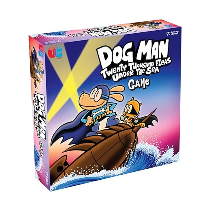 University Games, Dog Man Twenty Thousand Fleas Under The Sea, Board Game for Kids, Family Game Ages 6+, Based on Dav Pilkey Dog Man Books by University Games - Image 1