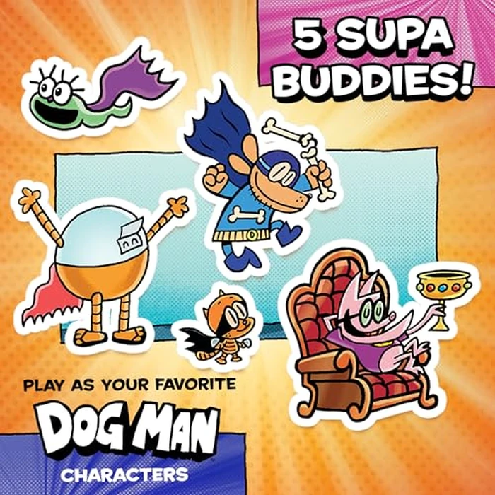 University Games, Dog Man Twenty Thousand Fleas Under The Sea, Board Game for Kids, Family Game Ages 6+, Based on Dav Pilkey Dog Man Books by University Games - Image 5