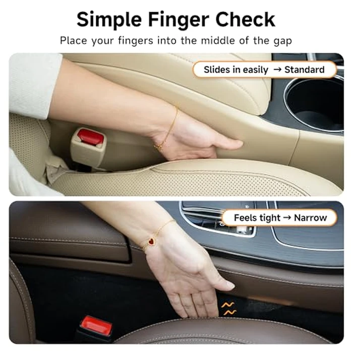 Givifive Car Seat Gap Filler Set of 2, Soft Foam Multifunctional Seat Side Gap Filler with Organizer & Hook Function, 3in1 Gap Stopper Universal Fit Car SUV Truck Fill The Gap Between Seat & Console by Givifive - Image 5