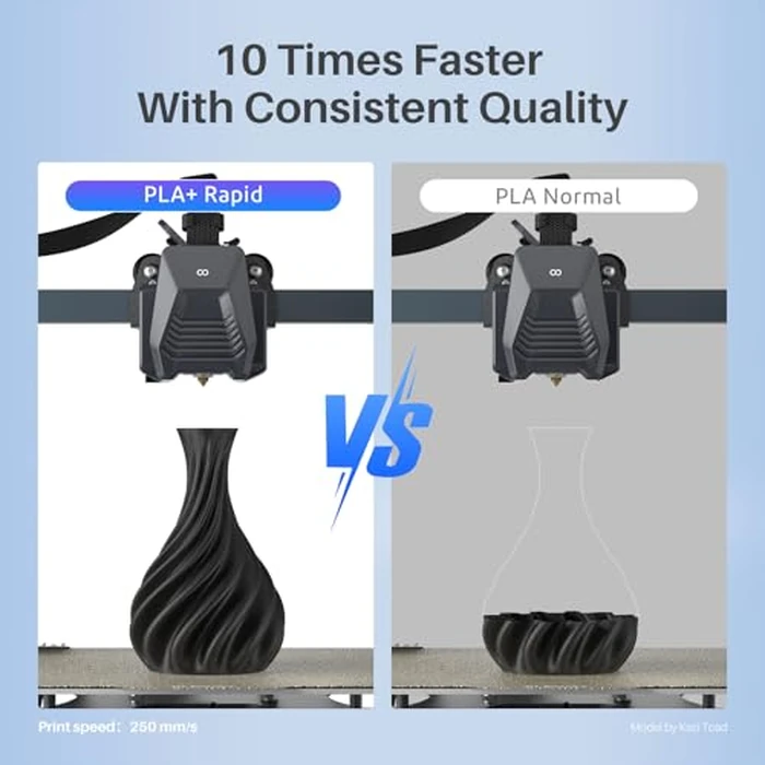 ELEGOO Rapid PLA Plus Filament 1.75mm Beige 1KG, PLA+ 3D Printer Filament Max 600 mm/s High Speed Printing, Toughness, Highly Fluid Printing, Dimensional Accuracy +/- 0.02 mm by ELEGOO - Image 3
