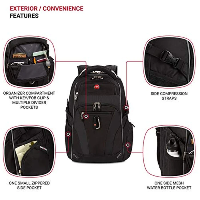 SwissGear SA6752.Black TSA Friendly ScanSmart Laptop Backpack, Fits Most 18" Laptops and Tablets by SwissGear - Image 3