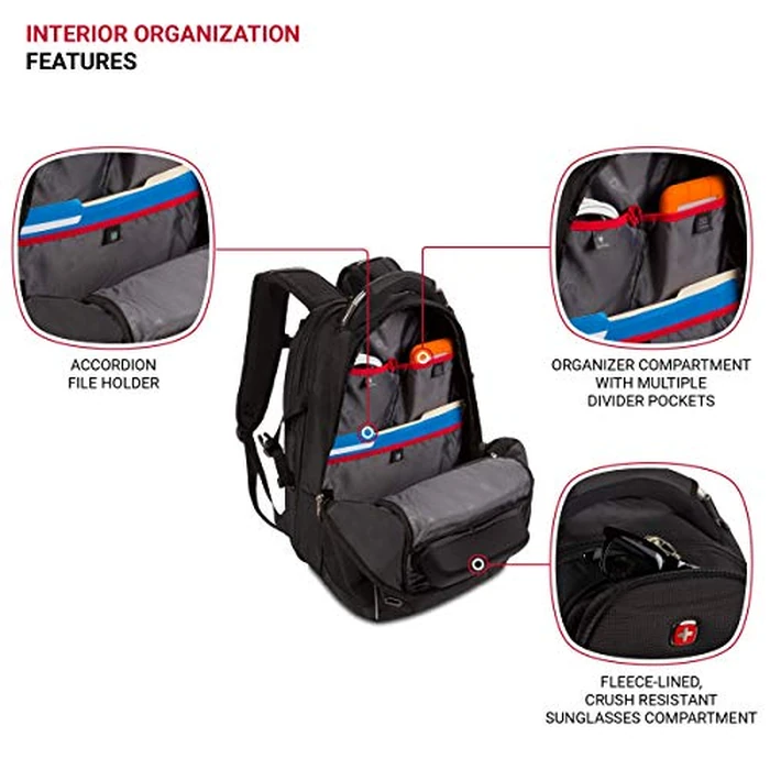 SwissGear SA6752.Black TSA Friendly ScanSmart Laptop Backpack, Fits Most 18" Laptops and Tablets by SwissGear - Image 4