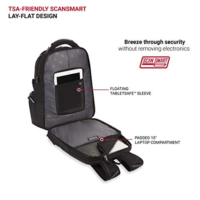SwissGear SA6752.Black TSA Friendly ScanSmart Laptop Backpack, Fits Most 18" Laptops and Tablets by SwissGear - Image 5