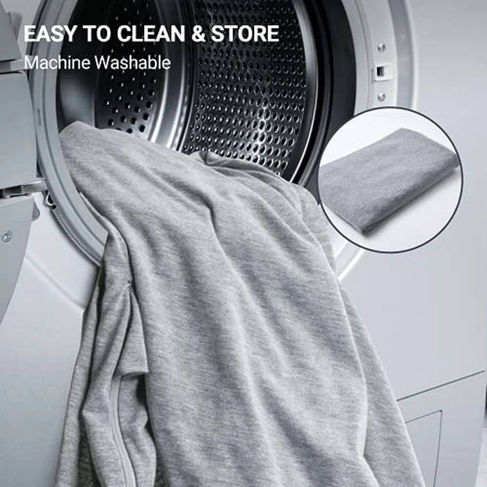 Momcozy Pregnancy Pillow Cover u Shaped, 57-inch Large Pregnancy Body Pillowcase Removable, Soft & Machine Washable Replacement Cover Fits Most 55/57 Inch by Momcozy - Image 2