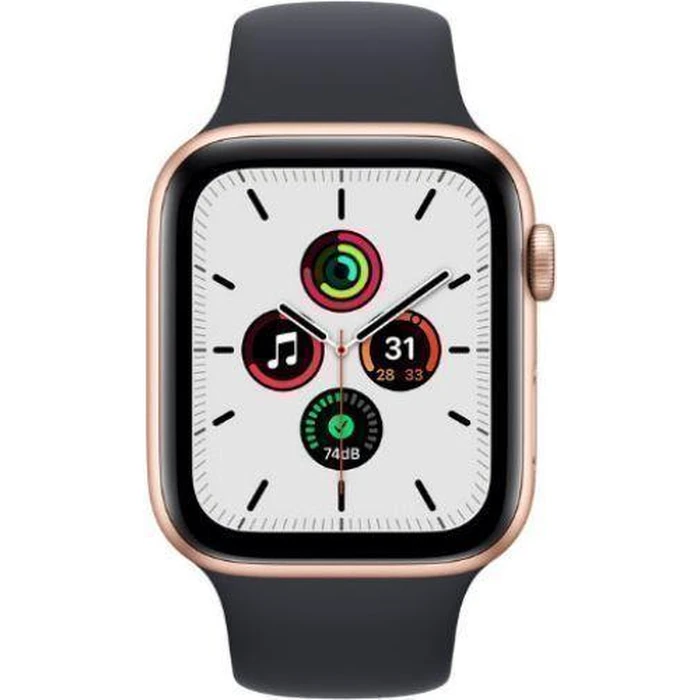 Apple Watch SE 1st Gen (2020) (GPS) - 32GB - 40mm - Gold Aluminum Case with Black Rubber Sport Band by Apple - Refurbished - Excellent condition - US$139.99