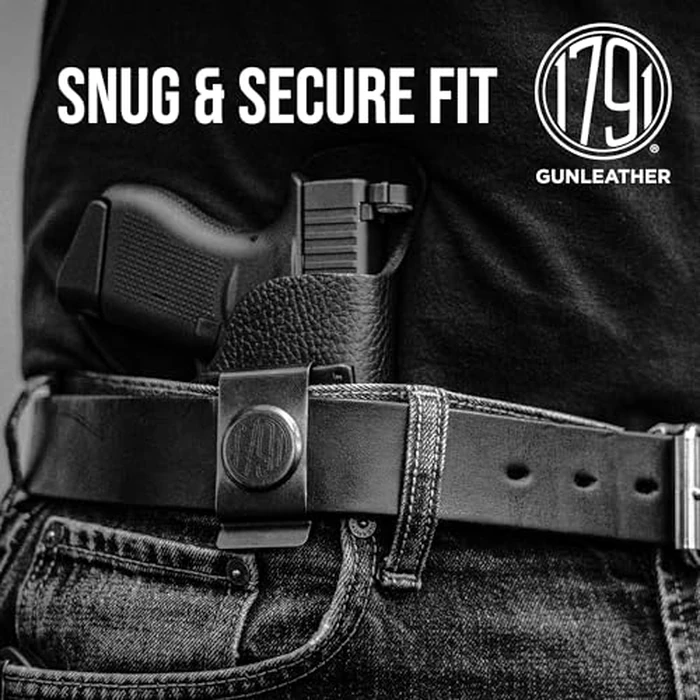 1791 GUNLEATHER J Frame Premium Leather IWB CCW Holster - Soft, Comfortable Gun Holster - Fits All J Frame Revolvers Models S&W, Ruger LCR and SP101. Max Barrel = 2.5" Right Handed - Brown Deer Skin by 1791 GUNLEATHER - Image 2