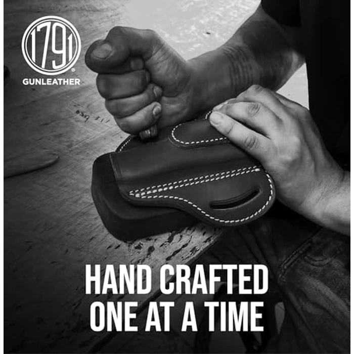 1791 GUNLEATHER J Frame Premium Leather IWB CCW Holster - Soft, Comfortable Gun Holster - Fits All J Frame Revolvers Models S&W, Ruger LCR and SP101. Max Barrel = 2.5" Right Handed - Brown Deer Skin by 1791 GUNLEATHER - Image 5