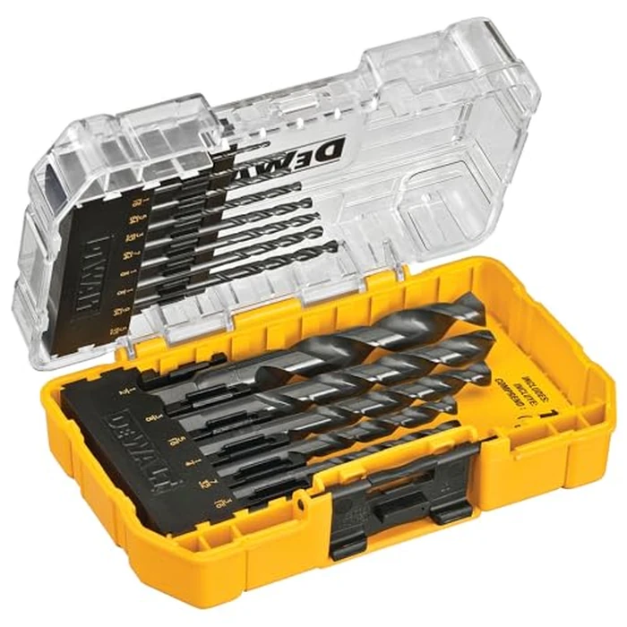 DEWALT Drill Bit Set, 3-Flats Shank,14-Piece, 135 Degree Split Point, for Plastic, Wood and Metal (DWA1184) by DEWALT - Image 3