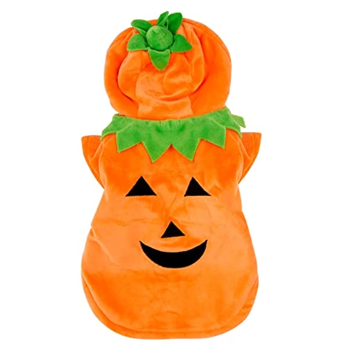 Pumpkin Costumes for Dogs, Halloween Costume for Dogs Small, Pet Cosplay Dress, Puppy Warm Outfits Fleece Hoodie, (M for 5.5~8.0 lbs) by Hmxpls - Used - Very Good condition - CA$6.02