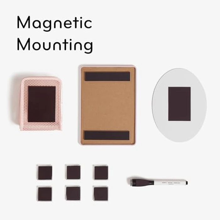 U Brands 4145U01-06 Locker Organizer and Decorating Kit, Back to School Essentials, Blush, 11-Piece, Includes Mirror, Shelf, Magnets, and Other Accessories by U Brands - Image 5