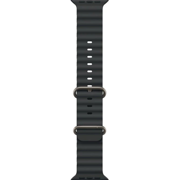 Apple Watch Ultra 2 (Cellular + GPS) - 64GB - 49mm - Titanium Titanium Case with Black Rubber Ocean Band - One Size by Apple - Image 3