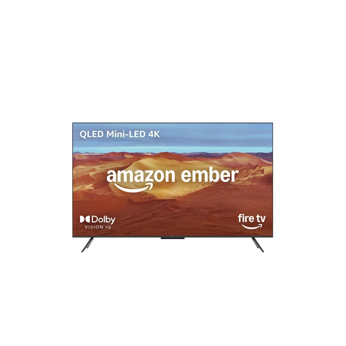 Amazon Ember 55" Mini-LED Series with Fire TV (newest model), QLED 4K UHD smart TV, Dolby Vision IQ, 144hz gaming mode, Ambient Experience, hands-free with Alexa by Amazon - Image 1