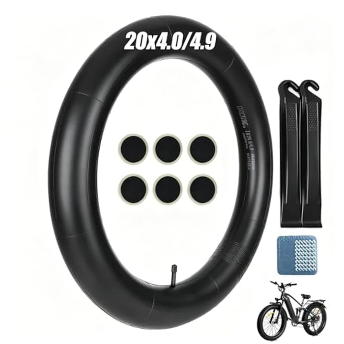 20x4.0/4.9 Fat Tire Bike Inner Tubes with AV 32mm Valve, 20x4.0/4.9 Premium Butyl Rubber Inner Tube for 20 inch Ebike Electric Bicycle for Road/MTB/Mountain/E Bike by NiuJKun - Used - Like New condition - US$11.92