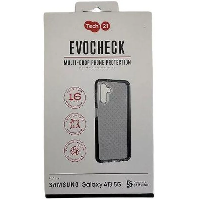 Tech21 Evo Check Phone Case for Galaxy A13 (5G) - Smokey Black by Tech21 - Refurbished - Brand New condition