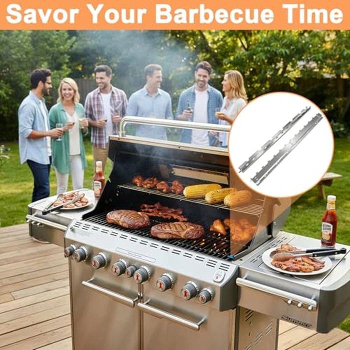 64849 Burner Support Brackets Replacement Parts for Weber Summit S/E-670 S/E-650 S/E-620 Gas Weber Summit Grill Parts, Flavorizer Bars Brackets for Weber Summit 600 Series Grill Center Accessories by MOASKER - Image 7