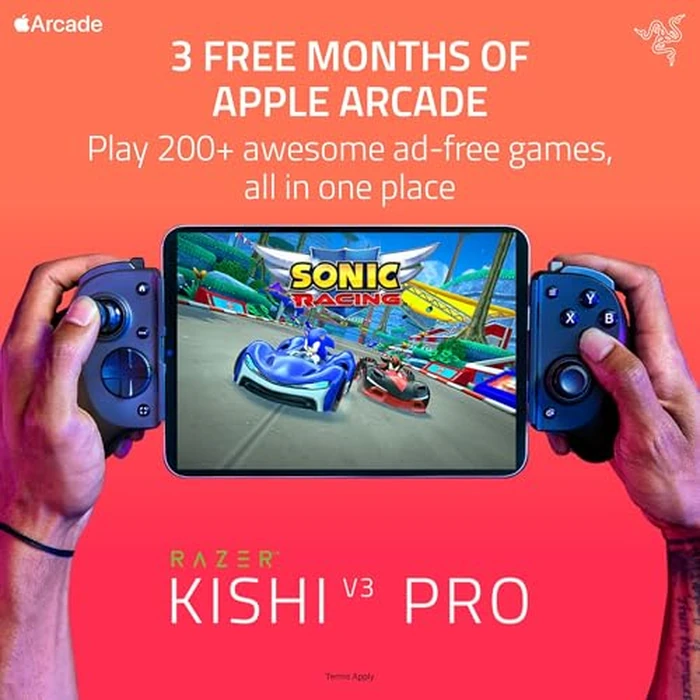 Razer Kishi V3 Pro Gaming Controller for iPhone 15, 16, 17 Series, Android & iPad mini up to 8": Full Sized TMR Thumbsticks - Back Buttons - PC Remote Play - Haptics - 3 Free Months of Apple Arcade by Razer - Image 2