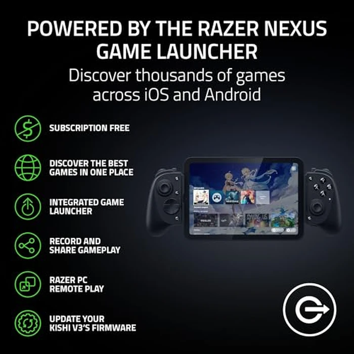 Razer Kishi V3 Pro Gaming Controller for iPhone 15, 16, 17 Series, Android & iPad mini up to 8": Full Sized TMR Thumbsticks - Back Buttons - PC Remote Play - Haptics - 3 Free Months of Apple Arcade by Razer - Image 9