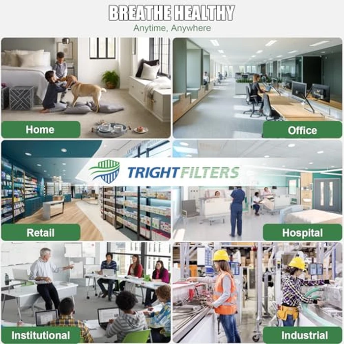 TRIGHTFILTERS 16x20x1 Air Filter 4 Pack, MERV 8 Pleated Dust Defense Air Filters Replacement Air Conditioner HVAC AC Furnace Filter, Durable and Lightweight by TRIGHTFILTERS - Image 7