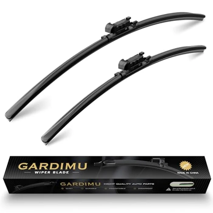 GARDIMU Front Windshield Wipers, 2-Piece Set for BMW 3 Series 330i 330e M340i 2019 2020 2021 2022 2023 2024 2025, Automotive Replacement Front Wiper Blades for Car Window by GARDIMU - Used - Very Good condition