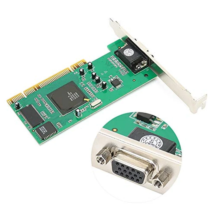 Graphics Card for Gaming Pc, 10 VGA Card,PCI Video C,Graphics Card VGA PCI 8MB 32Bit Desktop Computer Accessories Multi Display for ATI Rage XL by Tbest - Image 9