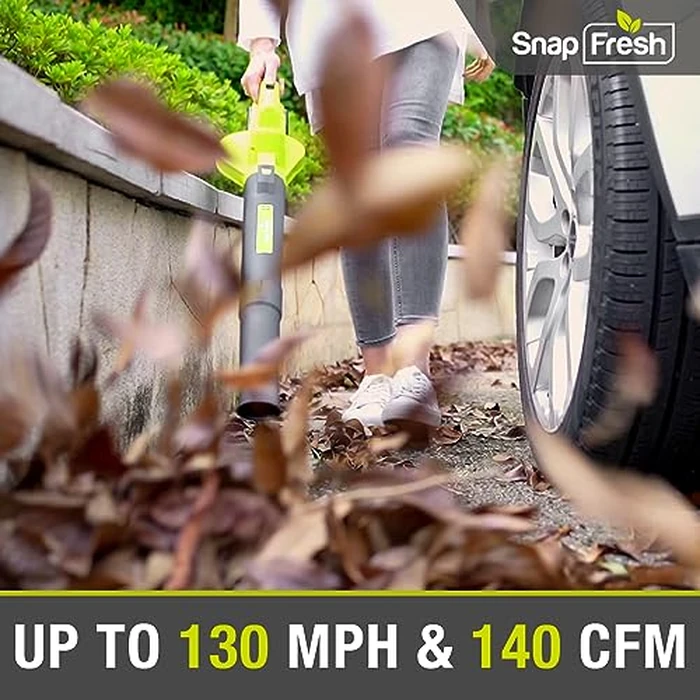 SnapFresh 20V Cordless Electric Leaf Blower - Lightweight with 2.0Ah Battery & Fast Charger, 2 Speed Modes for Lawn, Patio, Yard & Sidewalk Care by SnapFresh - Image 3