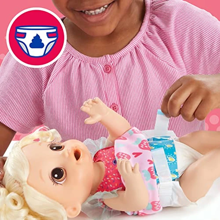 Baby Alive Magical Mixer Baby Doll, Strawberry Shake, Doll with Toy Blender, Baby Doll Set for Kids 3 and Up, Blonde Hair by Baby Alive - Image 5