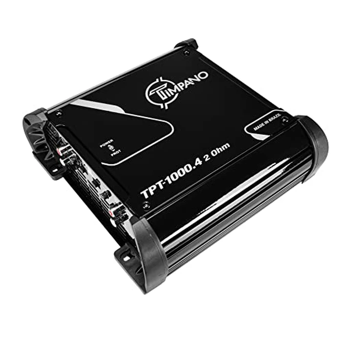 Timpano TPT-1000.4 Compact 4 Channel Car Audio Amplifier - 4 x 260 Watts at 2 Ohms - High Power Stereo 12 Volts Full Range Class D Amp Bridgeable by Timpano - Used - Like New condition - US$104.49