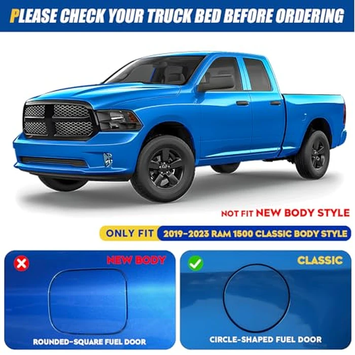 Soft Roll-up Truck Bed Tonneau Cover for Dodge Ram 1500 2009-2018, Ram 1500 Classic 2019-2023, Fleetside 5.7 ft 67.4 in Bed, Without Rambox by Aeagle - Image 2