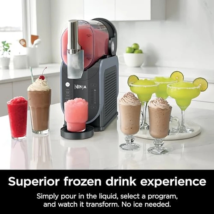 Ninja SLUSHi Professional Frozen Drink & Ice Machine with RapidChill Technology, Slushie Maker, 5 Preset Programs for Frozen Margaritas, Frappés, and More, FS301C (Canadian Version) by Ninja - Image 7