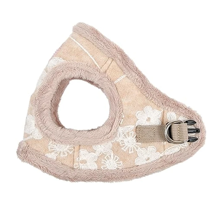 Pinkaholic New York Celandine Vest Dog Harness Step-in Warm Winter Flower Pattern for Small Dog, Beige, Large by PINKAHOLIC - Used - Like New condition - CA$14.16